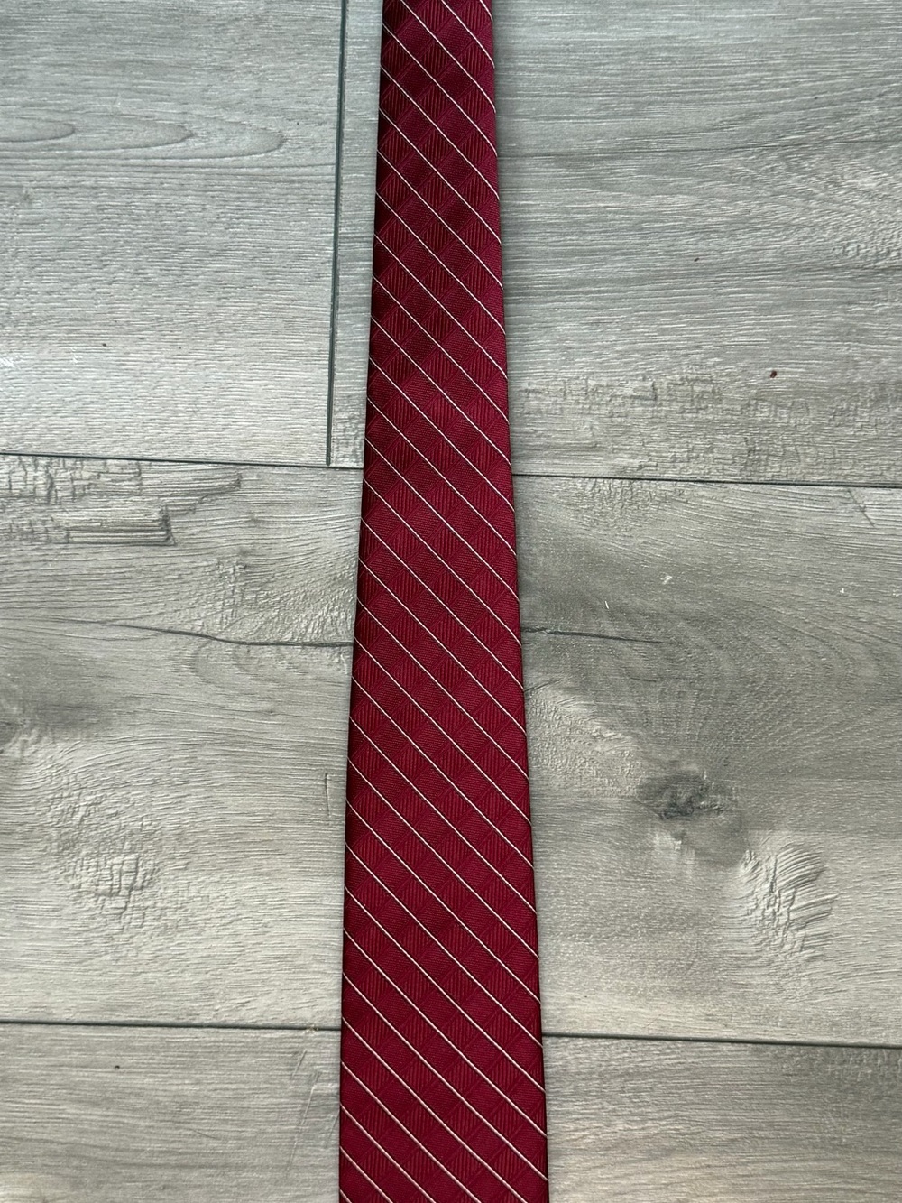 Vintage Christian Dior Burgundy Striped Men’s Tie